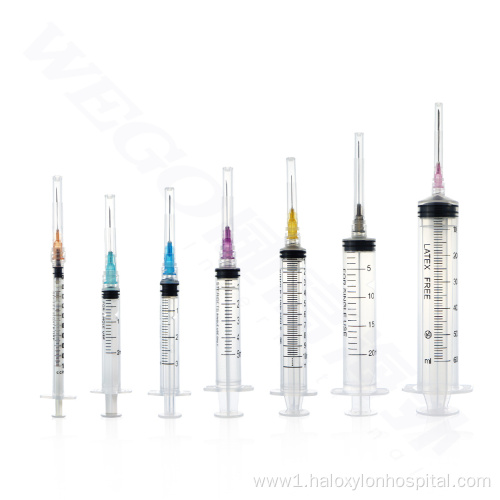 Medical Large Injectable 5ml Disposable Syringe With Needle